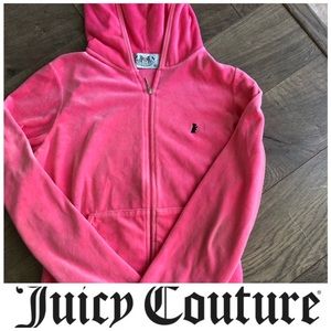 ‼️Juicy Couture Pink Velour Hoodie xl